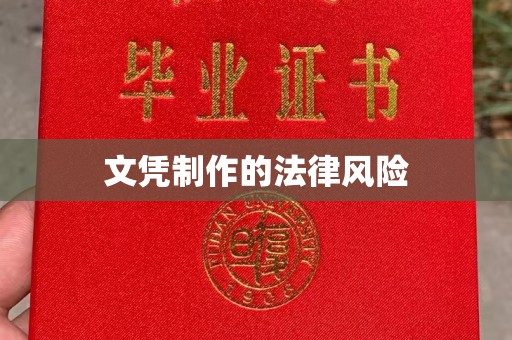 原阳文凭制作的法律风险